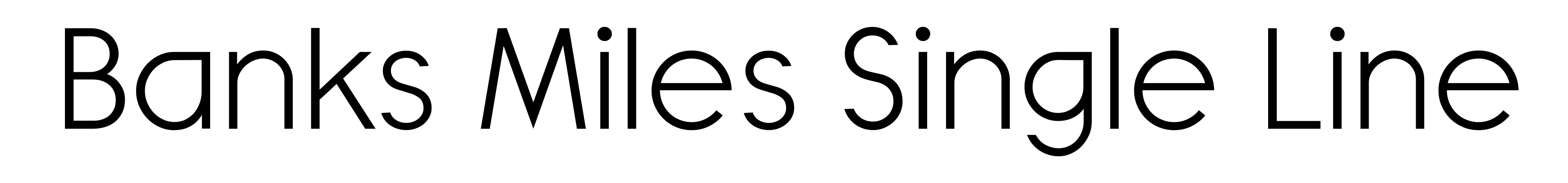 Banks Miles Single Line